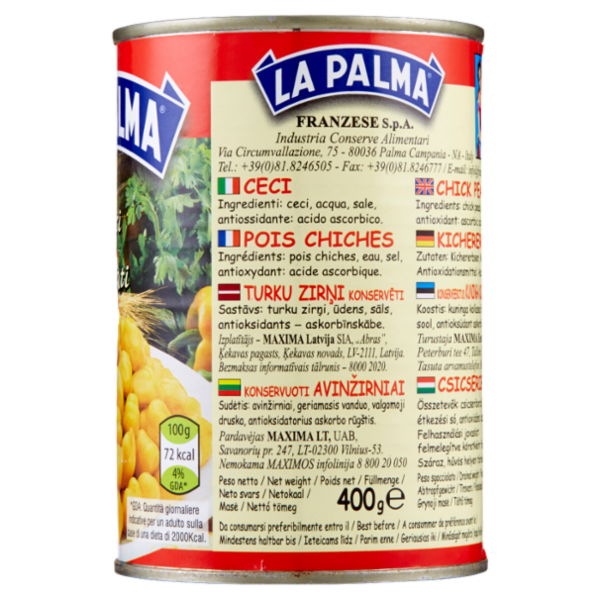 La Palma Ceci Lessati 400 g