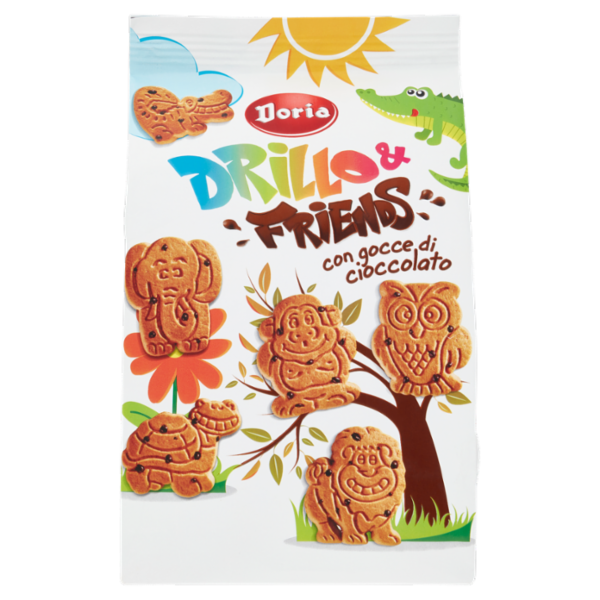 Doria Drillo & Friends con gocce di cioccolato 350 g
