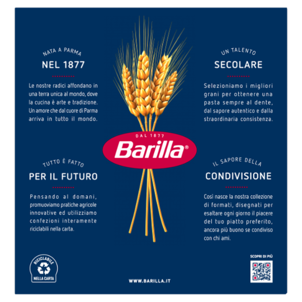 Barilla Pasta Pennette Rigate n.72 1Kg
