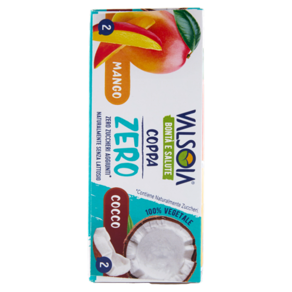 Valsoia Bontà e Salute Coppa Mango Cocco Zero Zuccheri Aggiunti* 4 x 70 g