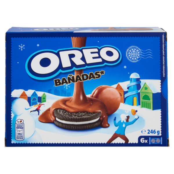 Oreo Bañadas, biscotti con copertura al cioccolato al latte - 246g