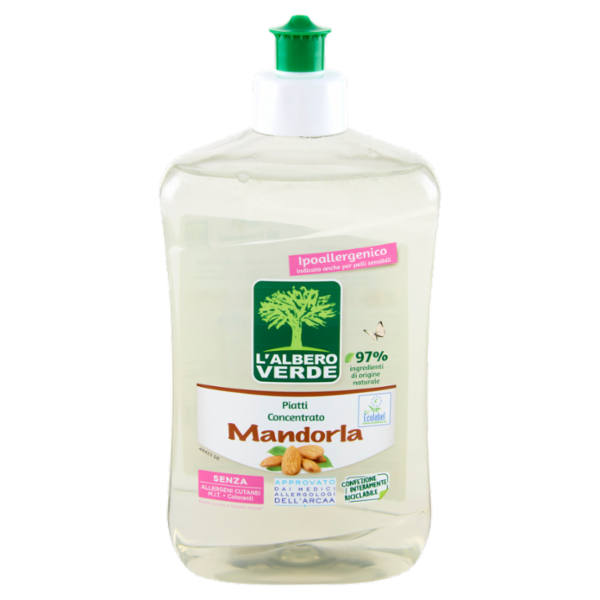 L'Albero Verde Piatti Concentrato Mandorla 500 ml