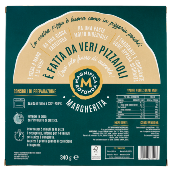 Magnifica Rotonda Pizza Margherita 340 g