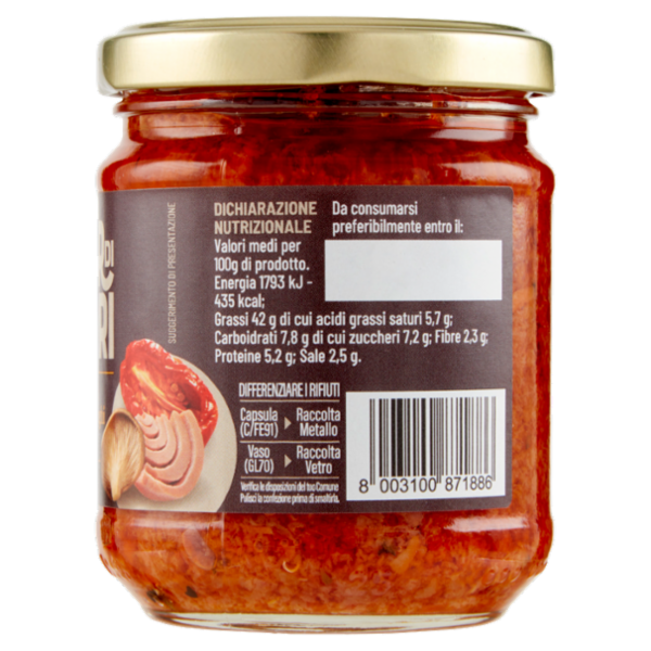 Selex Saper di Sapori Paté di Pomodori Secchi, Tonno, Funghi e Melanzane 180 g