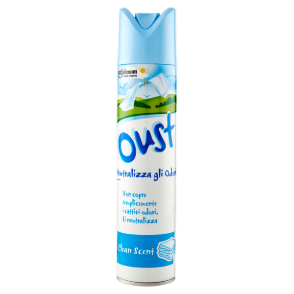 Oust Spray Fragranza Fresco Pulito, 300ml