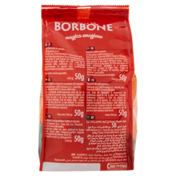 Caffè Borbone Miscela Nobile Capsule Compatibili Nespresso* 10 x 5 g