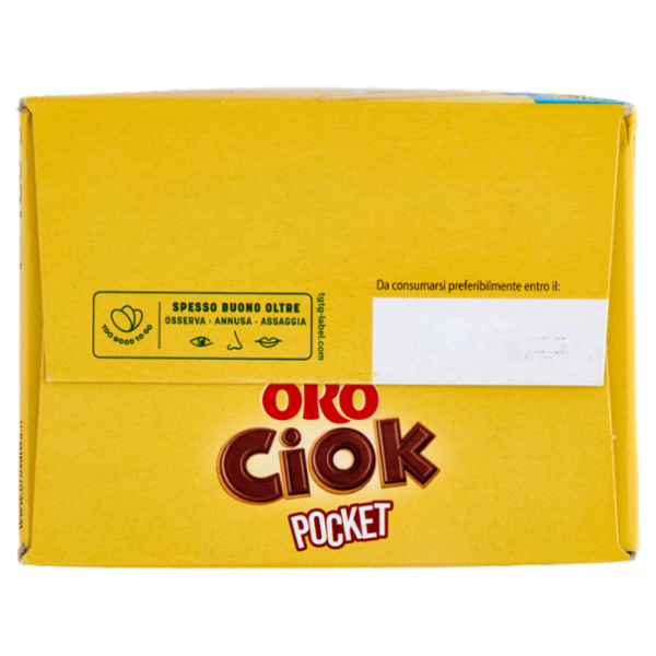 Oro Ciok Pocket Mini biscotti ripieni di crema al cacao magro - 4 x 40 g