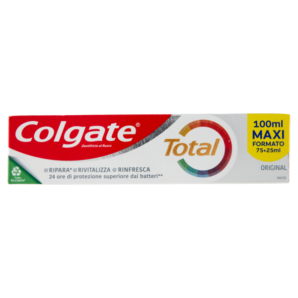 Colgate dentifricio Total Original protezione completa 24h, 100ml