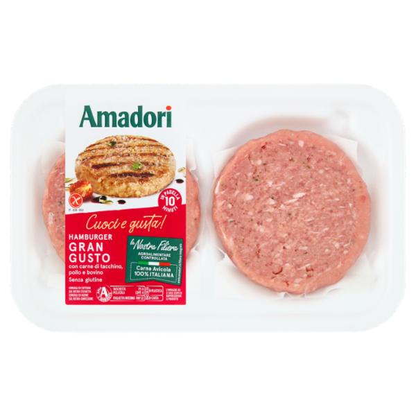 Amadori Hamburger Gran Gusto 0,204 kg