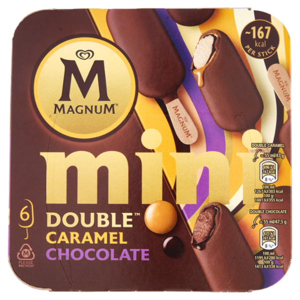 Magnum mini Double Caramel Chocolate 6 x 47,5 g
