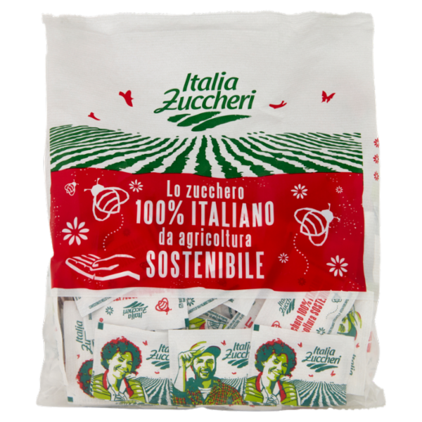 Italia Zuccheri Bustine di Zucchero 100% Italiano - 200 bustine, 1kg