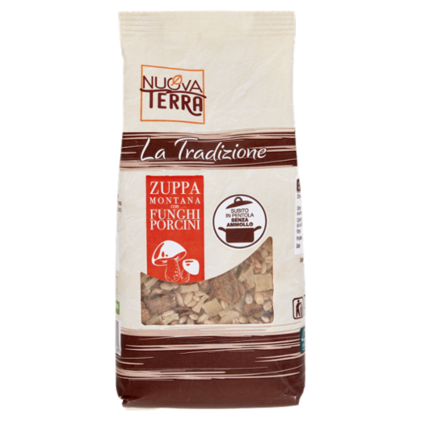 Nuova Terra La Tradizione Zuppa Montana con Funghi Porcini 250 g