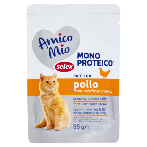 Selex Amico Mio Gatto Paté con Pollo Mono Proteico 85 g