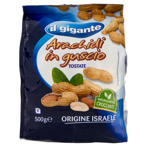 IL GIGANTE Arachidi in guscio Tostate 500 g