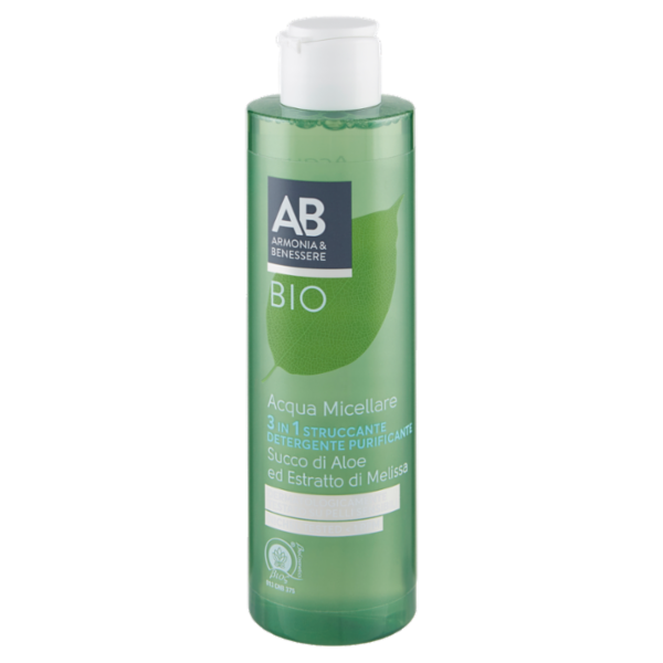 Armonia & Benessere Acqua Miscellare Struccante Detergente Purificante Bio con Aloe e Melissa 200 ml