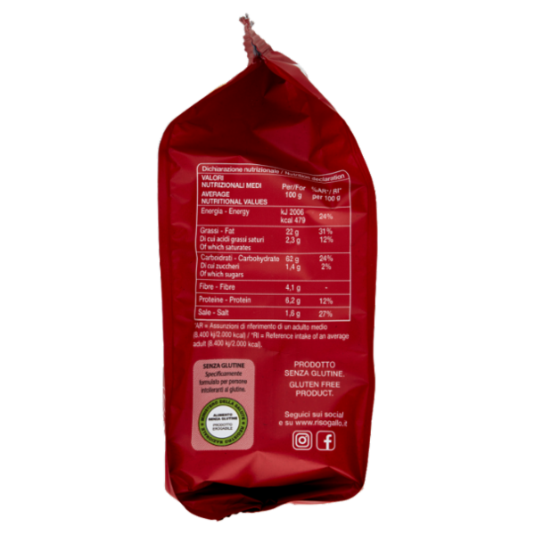 Gallo's Chips di Riso con Riso Rosso - Gusto Paprika 40 g