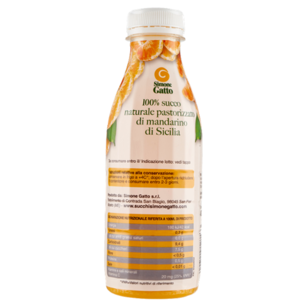 Simone Gatto Succo di Mandarino di Sicilia 480 ml