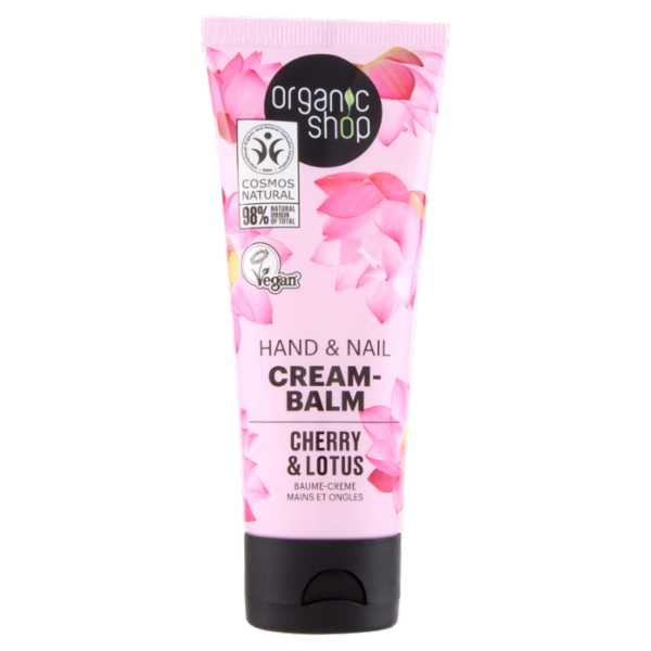 organic shop Hand & Nail Cream-Balm Cherry & Lotus 75 ml