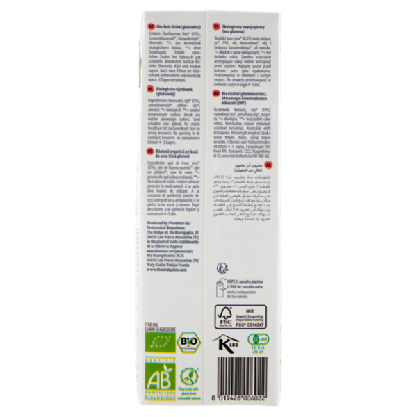 ViaMia Bio Drink Rice Natural 1 L