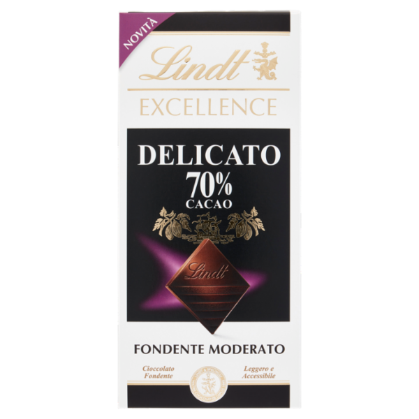 Lindt Excellence Tavoletta Cioccolato Fondente 70% Delicato 100 g