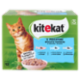 Kitekat Pescatore Cibo Umido Gatto in Gelatina con Salmone, con Pesce bianco, con Merluzzo 12 x 85 g