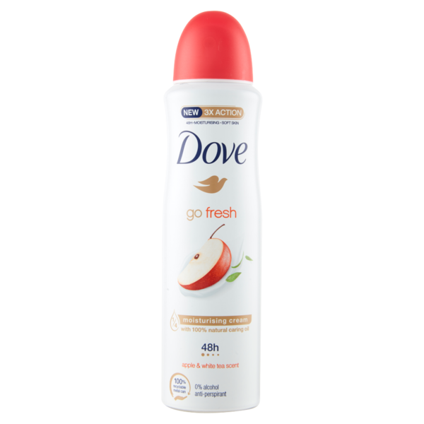 Dove go fresh apple & white tea scent anti-perspirant 150 ml