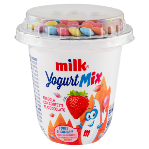 Milk Yogurt Mix Fragola con Confetti al Cioccolato 110 g