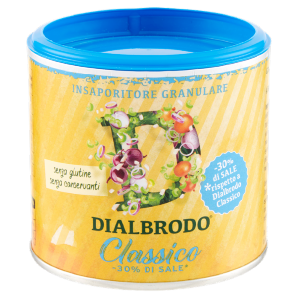 Dialbrodo Insaporitore Granulare Classico -30% di Sale 135 g