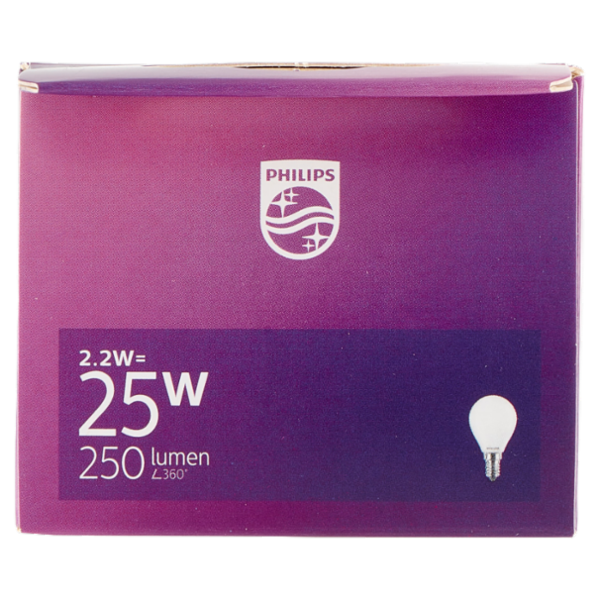 Philips Led sfera vetro 25W E14 2700K