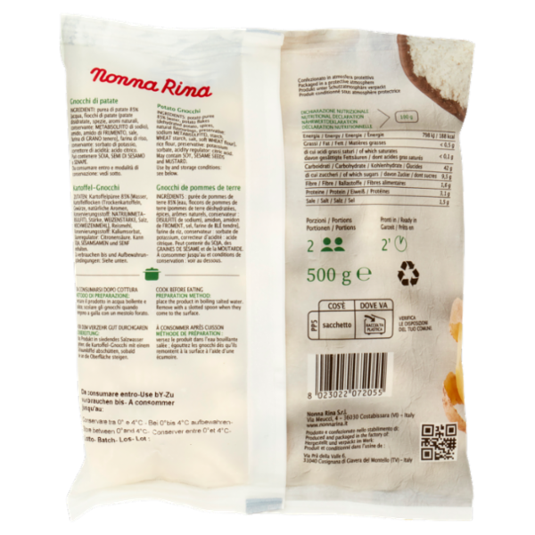 Nonna Rina Gnocchi di patate 500 g