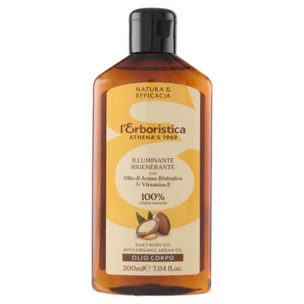 l'Erboristica Olio Corpo Illuminante Rigenerante con Olio di Argan Biologico & Vitamina E 200 ml