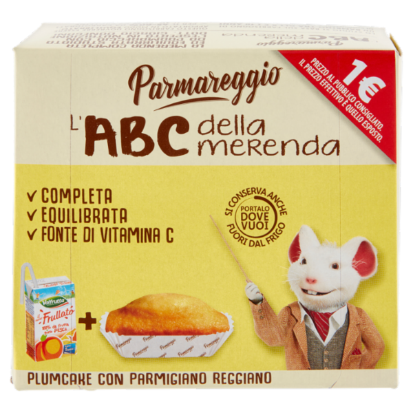 Parmareggio l'ABC della merenda Plumcake con Parmigiano Reggiano