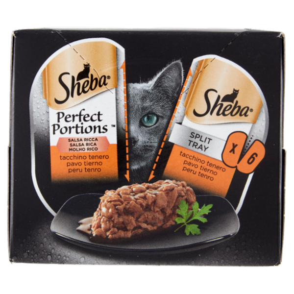 Sheba Perfect Portions Salsa Ricca tacchino tenero 3 x (2 x 37,5 g)