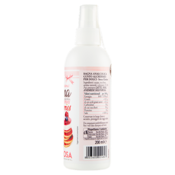 Mariarosa Bagna analcolica Spray gusto Alchermes 200 ml