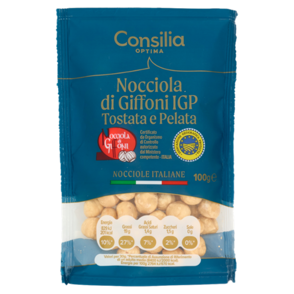 Consilia Optima Nocciole di Giffoni I.G.P. Tostate e Pelate 100 g