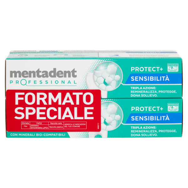 Mentadent Profesional Protect+ Sensibilità 2 x 75 ml