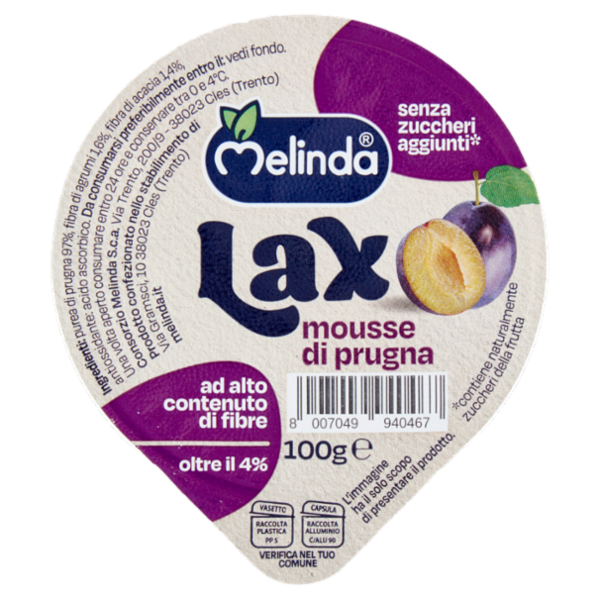 Melinda Lax mousse di prugna 100 g