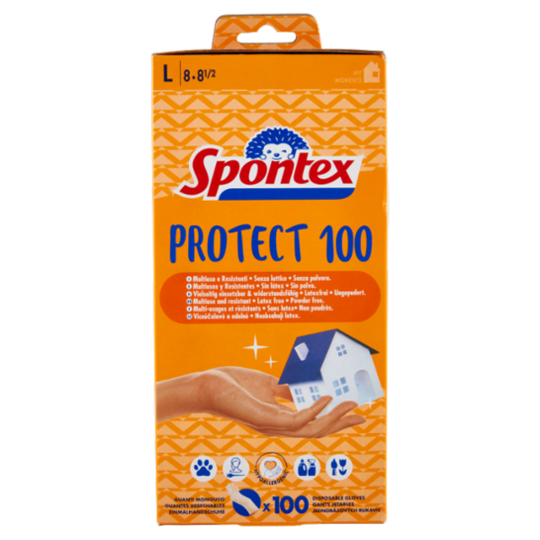 Spontex Guanti Usa&Getta Protect 100 tg L