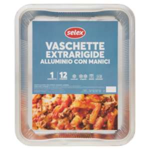 Selex Contenitore Extrarigido In Alluminio Con Manici 12 Porzioni