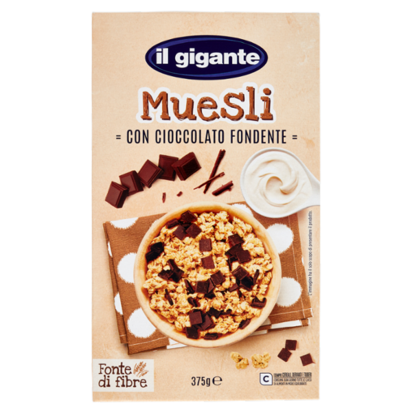 IL GIGANTE Muesli con Cioccolato Fondente 375 g