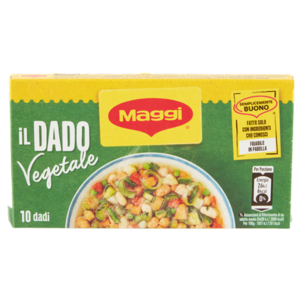 MAGGI Dado Vegetale preparato per brodo vegetale (10 dadi) 100 g