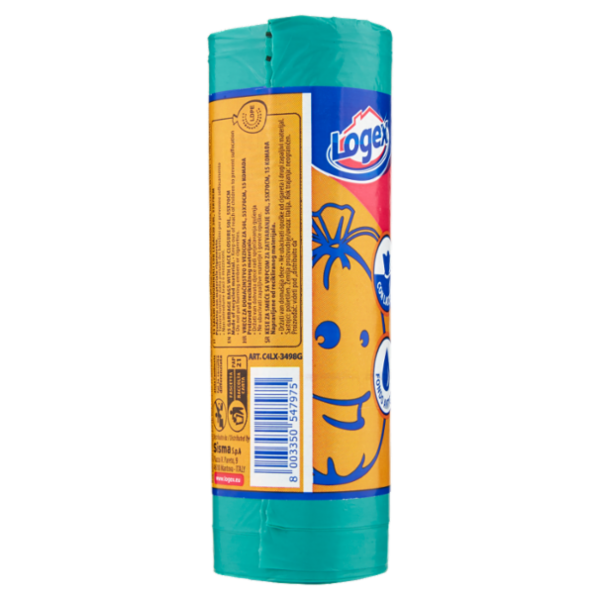 Logex Sacchi pattumiera Raccolta Indifferenziata 55x70cm 50L 15 pz