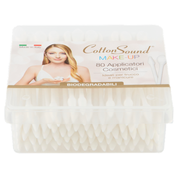 Cotton Sound Make-Up Applicatori Cosmetici Biodegradabili 80 pz