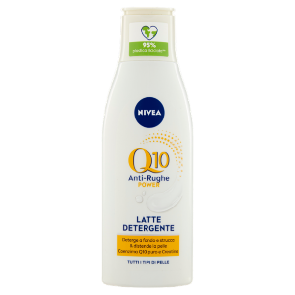 Nivea Q10 Power Anti-Rughe Latte Detergente Tutti i Tipi di Pelle 200 ml