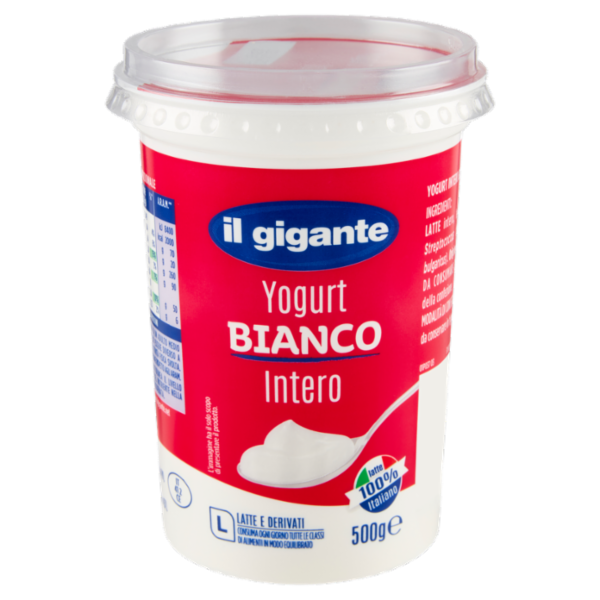 IL GIGANTE Yogurt Bianco Intero 500 g