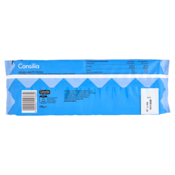 Consilia Wafer alla Vaniglia 175 g