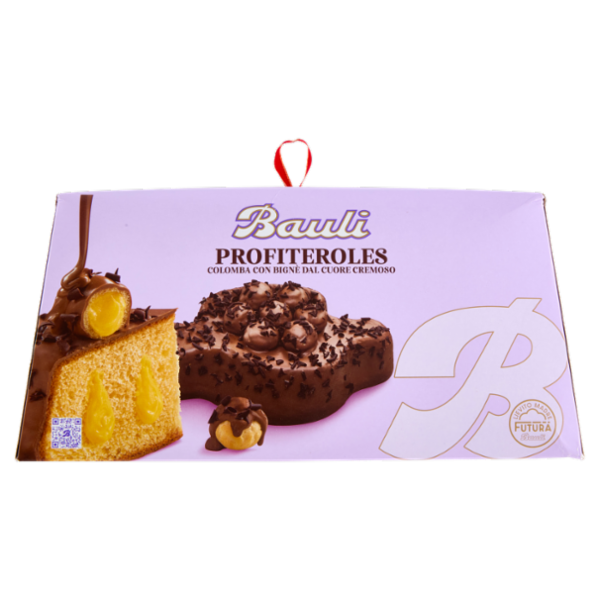 Bauli Profiteroles Colomba con Bignè dal Cuore Cremoso 750 g