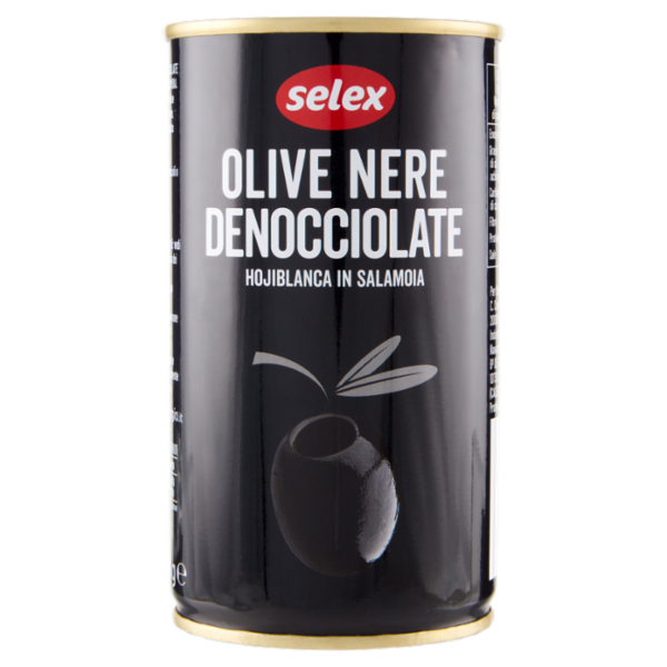 Selex Olive Nere Hojiblanca Denocciolate in Salamoia 340 g