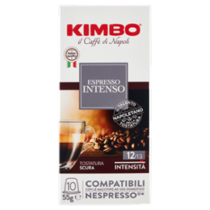 Kimbo Espresso Intenso Capsule Compatibili Con Le Macchine Nespresso* 10 x 5.5 g