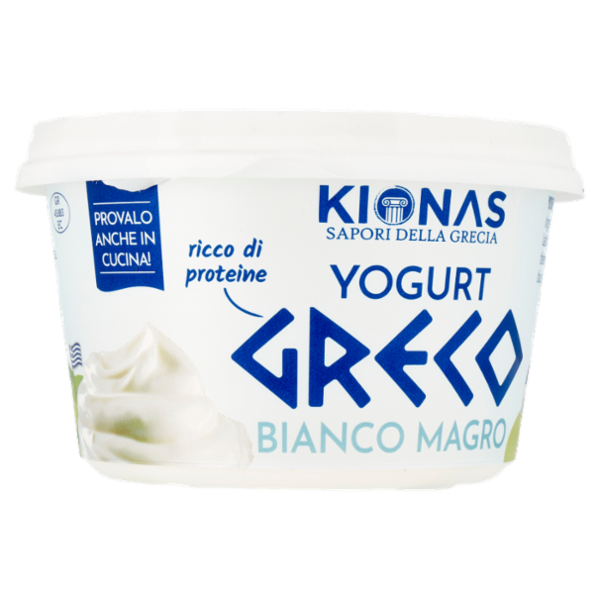 Kionas Yogurt Greco Bianco Magro 0% di grassi 500 g